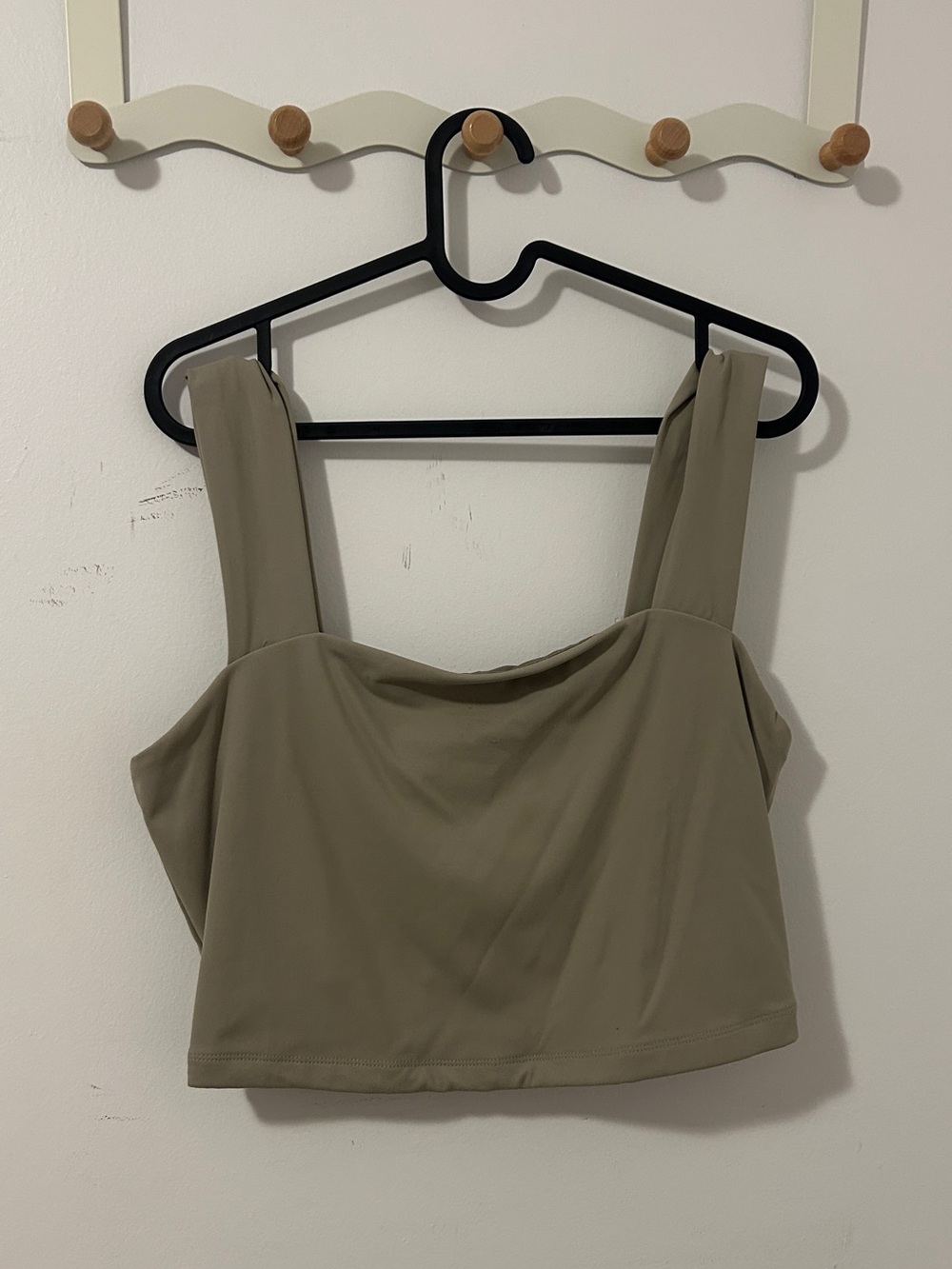Dynamite Olive Green Crop Top